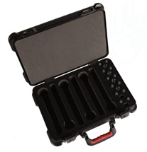 Gator GM-6W-TSA - ATA Molded Case for 6 Wireless Mics; TSA Latches