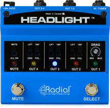 Click to learn more about the Radial Headlight 4-output Guitar Amp Selector Pedal