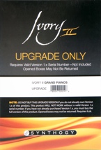 Synthogy Ivory II Grand Pianos Upgrade from Version 1.x (boxed)