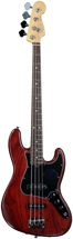 Fender American Standard Hand-stained Ash Jazz Bass - Wine Red FSR
