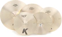 Click to learn more about the Zildjian K Custom Dark 4-piece Cymbal Pack
