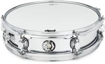Click to learn more about the PDP The Kraken Piccolo Snare Drum - 3.5 inches x 13 inches, Polished Chrome