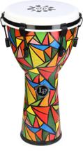 Click to learn more about the Latin Percussion World Beat Mona Tavakoli Djembe - 11.5 inches, Multicolor