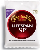 Martin MSP6050 SP Lifespan 80/20 Bronze Custom Light Acoustic Strings