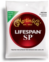 Martin MSP7000 SP Lifespan 92/8 Phosphor Bronze Extra Light Acoustic Strings