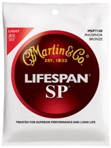 Martin MSP7100 SP Lifespan 92/8 Phosphor Bronze Light Acoustic Strings