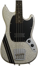Squier Mikey Way Mustang Bass - Large Flake Silver Sparkle