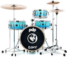 Click to learn more about the PDP Daru Jones New Yorker II 4-piece Shell Pack - Blue Fade