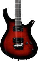 Parker PDF80 Carved Mahogany Body - Flame Wine Sunburst