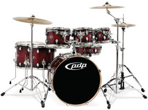 PDP PDX722 - Red to Black Sparkle Burst