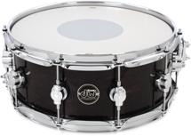 Click to learn more about the DW Performance Series Snare Drum - 5.5 x 14-inch - Ebony Stain Lacquer
