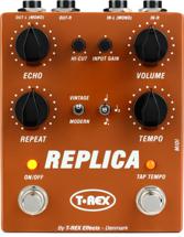 Click to learn more about the T-Rex Replica Stereo Delay Pedal with Tap Tempo