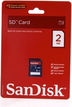 Sandisk SD Card - 2 GB
