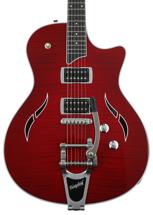 Taylor T3/B Semi-hollowbody with Bigsby - Red Edgeburst