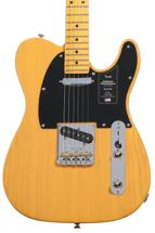 Click to learn more about the Fender American Professional Telecaster Electric Guitar - Butterscotch Blonde, Maple Fingerboard