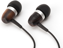 Griffin WoodTones with Control Mic - Wood Earbuds w/ iOS Control Mic, Sapele