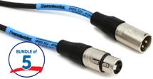 Pro Co EXM-20, 5-Pack Excellines Microphone Cable - 20'
