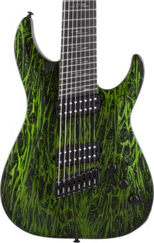 ギター Schecter Schecter C-8 MS Silver Mountain 8-string Electric Guitar - Toxic