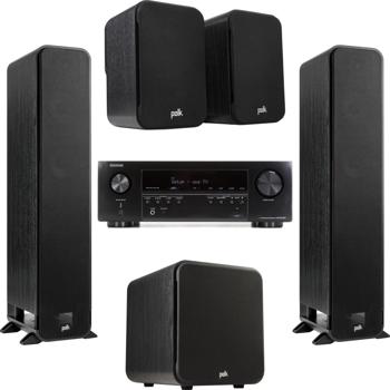 Denon AVR-S570BT 70-watt, 5.2-channel 8K A/V Receiver and Polk