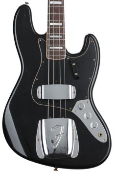 Fender Custom Shop '62 Custom Jazz Bass - Aged Black | Sweetwater