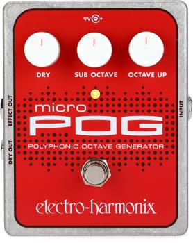 値下げelectro-harmonix micro POG Electro-Harmonix Micro POG Polyphonic Octave Generator Pedal