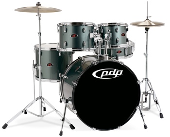 PDP Z5 Series Student Drum Kit - Grey Metal | Sweetwater