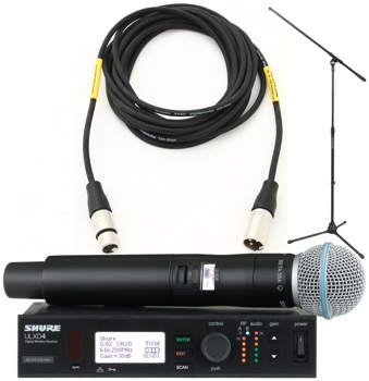 Shure ULXD24/B58 Mic Month 2013 Bundle - Beta 58A w/Stand & Cable