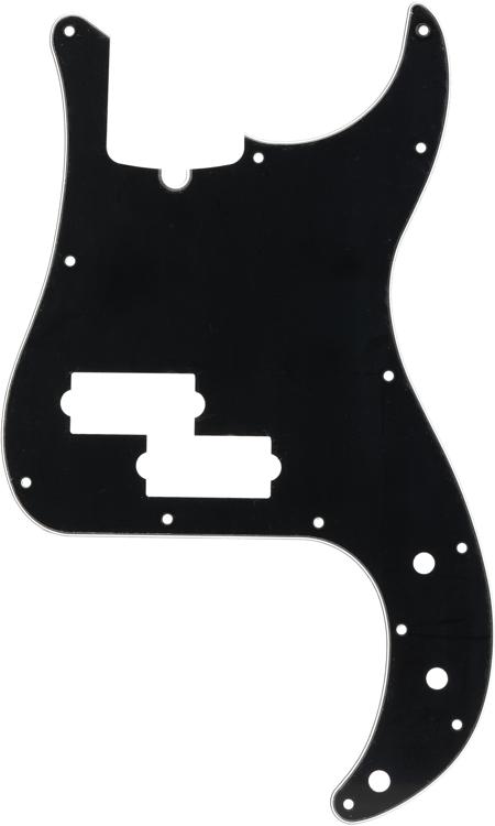 Fender Standard Precision Bass Pickguard,13 Hole 3-Ply Black 