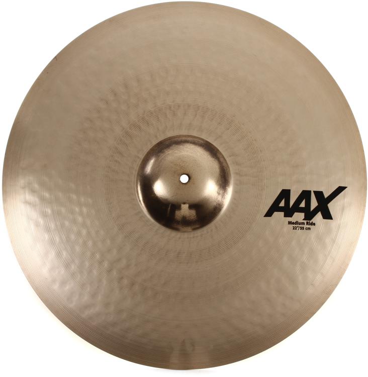 Sabian 22 inch AAX Medium Ride Cymbal - Brilliant Finish | Sweetwater