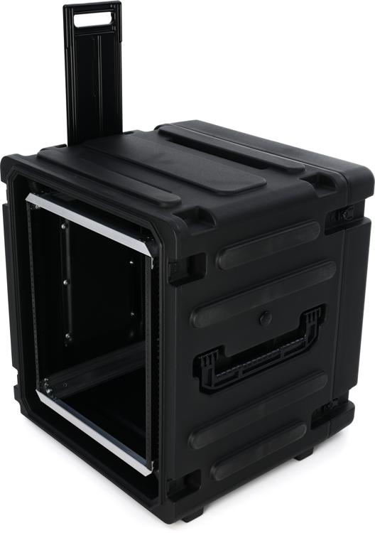 SKB 3SKBR12U20W RotoMolded Shockmount Rolling 12U Rack Case Sweetwater