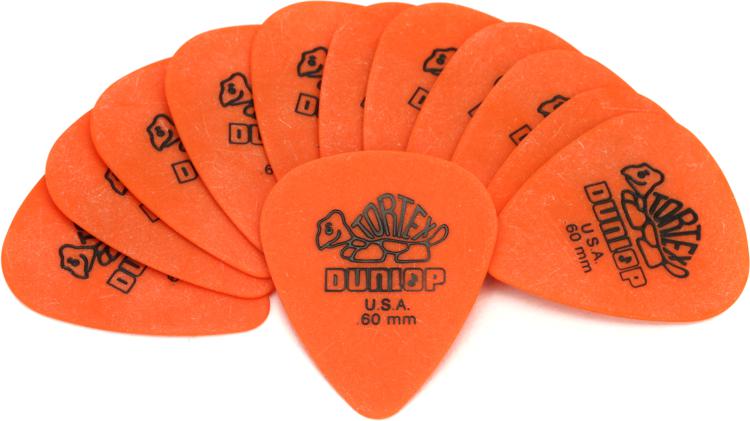 Dunlop Guitar Picks  Tortex Tri  72 Picks  .60mm  431R.60  Orange 