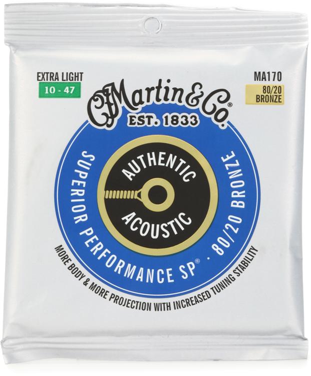 Martin MA170 Authentic Acoustic Superior Performance 80/20 Bronze ...