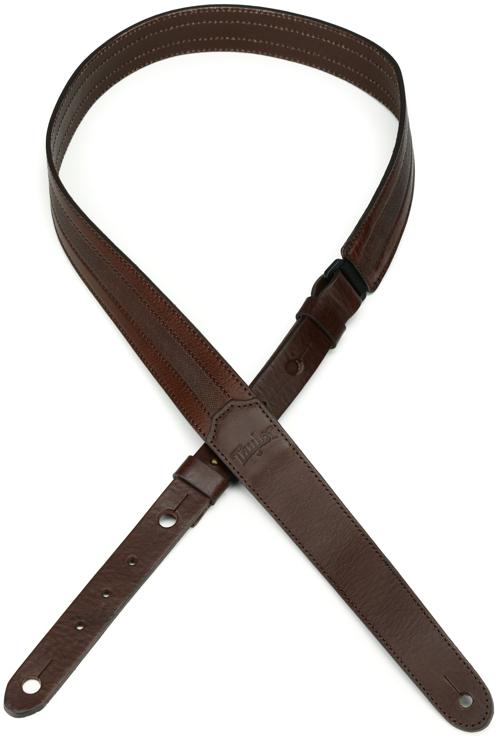 Taylor Leather 1.5-inch Guitar Strap - Chocolate Brown w 