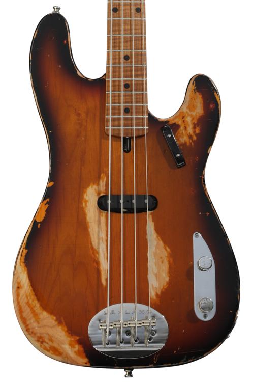 Бас-гитара Lakland USA 44-51 - Состаренная Sunburst, эксклюзивная модель Sweetwater