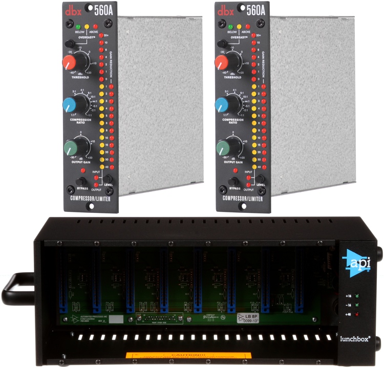 Sweetwater dbx Compressor/Limiter and API 500-series Rack Bundle