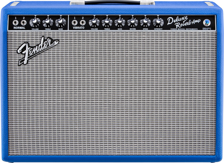 blue fender amp