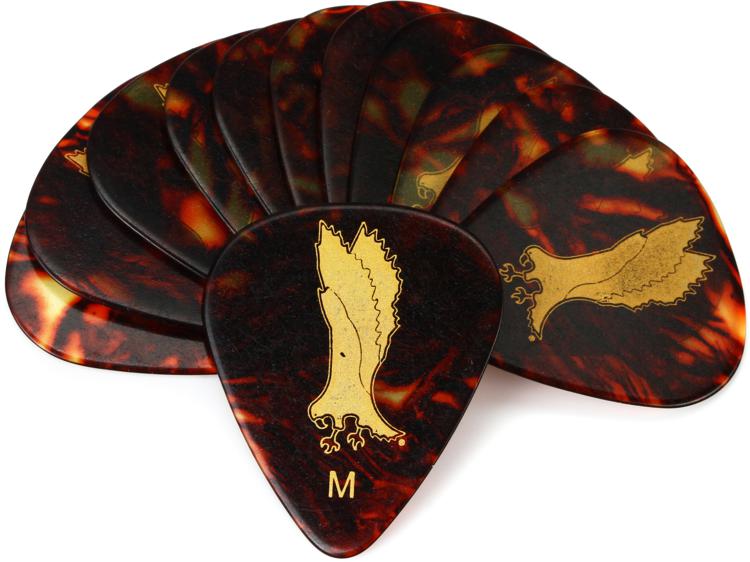 Paul Reed Smith PRS White Pearloid Celluloid Guitar Picks – Medium 12