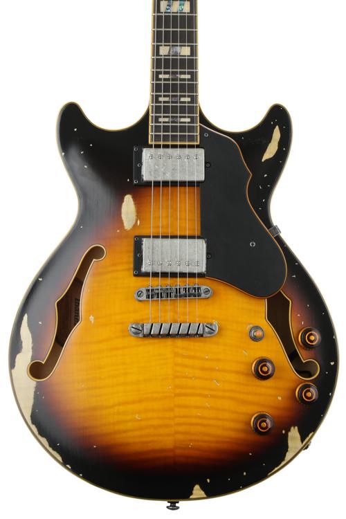 Ibanez Artstar Vintage AMV100FMD Yellow Sunburst Low Gloss Sweetwater