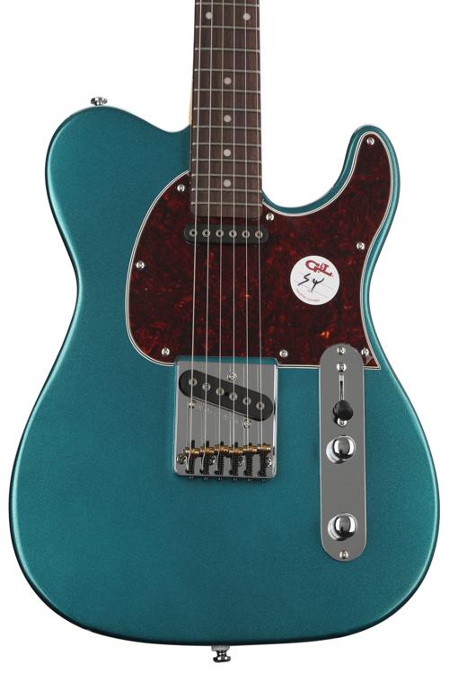 G&L Tribute ASAT Classic Electric Guitar - Emerald Blue | Sweetwater