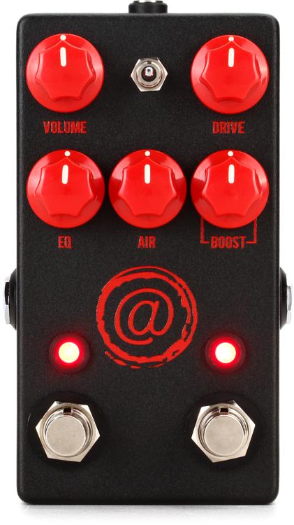 JHS AT (Andy Timmons) Drive V2 Pedal - Black with Red Logo - Sweetwater  Exclusive