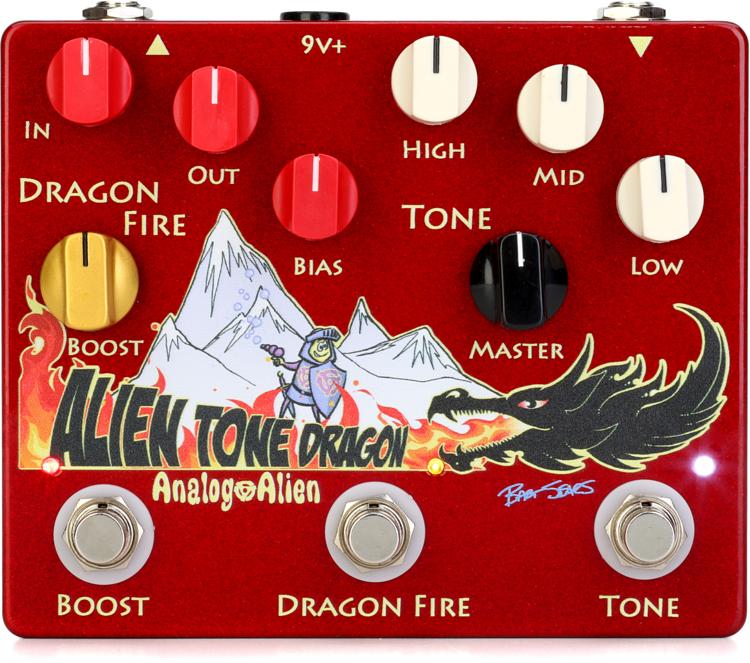 New Analog Alien Alien Tone Dragon Boost / Overdrive / EQ Pedal