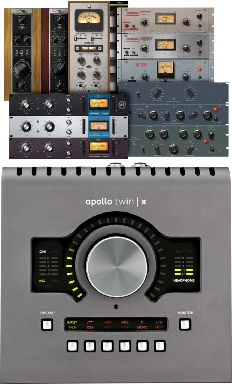 Universal Audio Apollo Twin X QUAD Heritage Edition 10x6 Thunderbolt Audio  Interface with UAD DSP