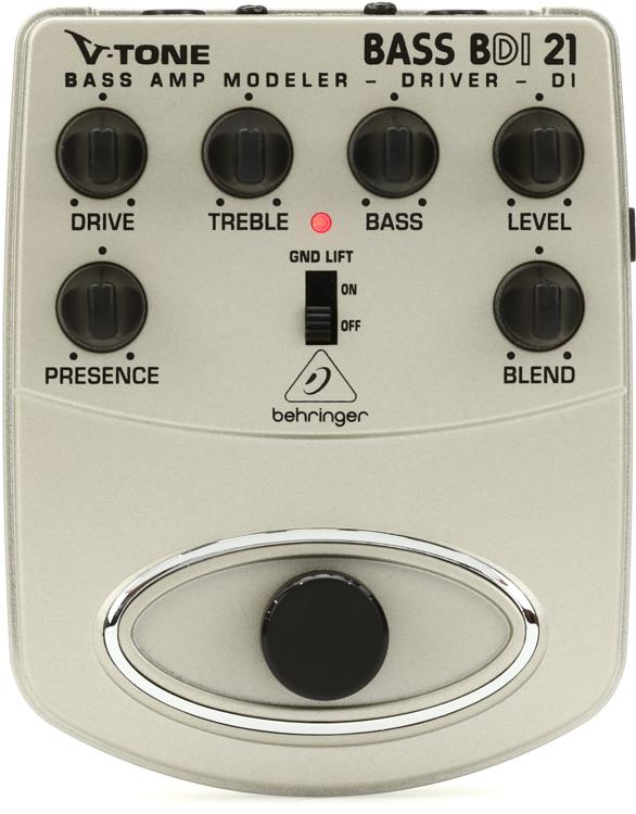 Behringer i21 V Tone Bass Driver Di Pedal Sweetwater Behringer i21 V Tone Bass Driver Di Pedal Sweetwater