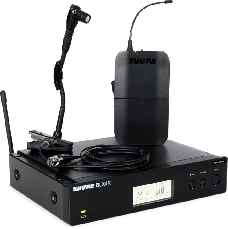 Shure BLX14R/B98 Wireless Instrument Microphone System H9 Band Sweetwater