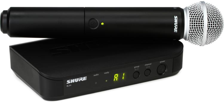 Shure BLX24/SM58 Handheld Wireless System with SM58 Vocal Microphone H10 