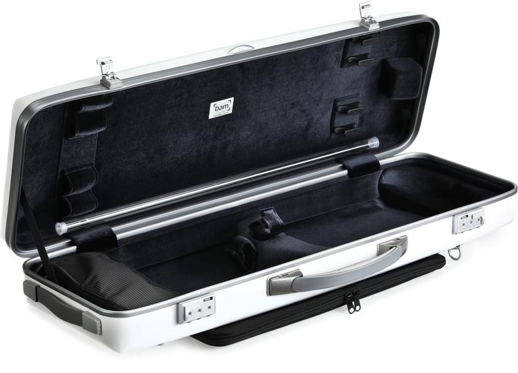 BAM ICE2018XLWS Supreme Ice Hightech Oblong Violin Case - Silver