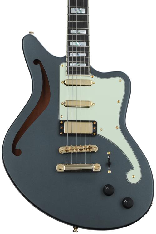D'Angelico Deluxe Bedford SH Limited Edition Semi-hollow Electric Guitar -  Matte Charcoal