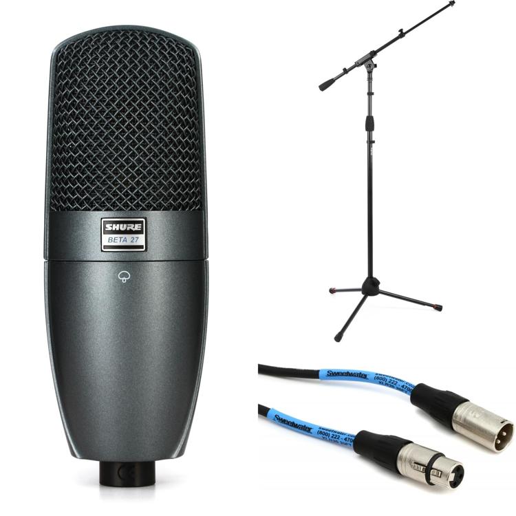 Shure Beta 27 Large-diaphragm Condenser Microphone with Stand and