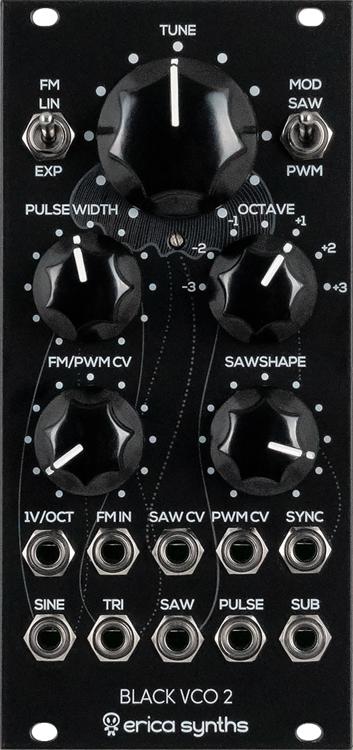 Erica Synths Black VCO V2 Analog Eurorack Oscillator Module