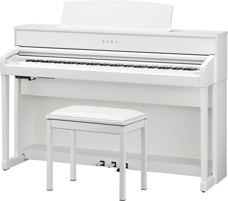 Kawai CA701 Digital Concert Piano - Satin White | Sweetwater